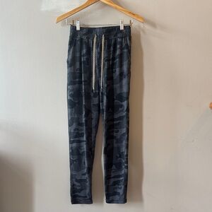 Kids Black Camo Jogger Pants